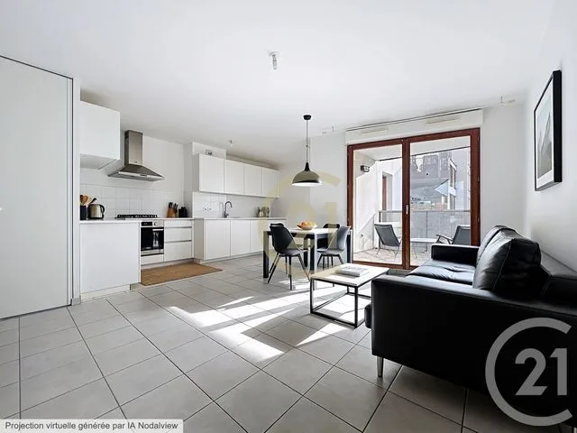 Appartement F3 à vendre - 3 pièces - 60.45 m2 - CERGY - 95 - ILE-DE-FRANCE